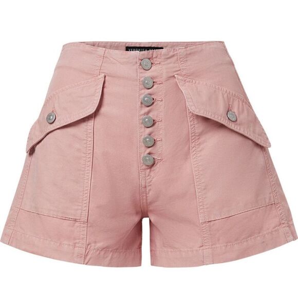 Veronica Beard Robbie Patch-Pocket Short in Pink Mauve NWOT Size 28 - Picture 5 of 8